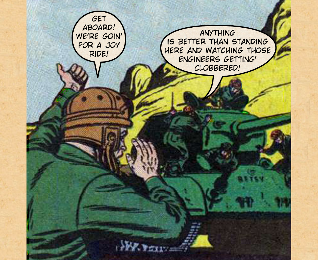 The Armored Whirlwind #1 - Betsy vs 3 Commie Tanks panel 22